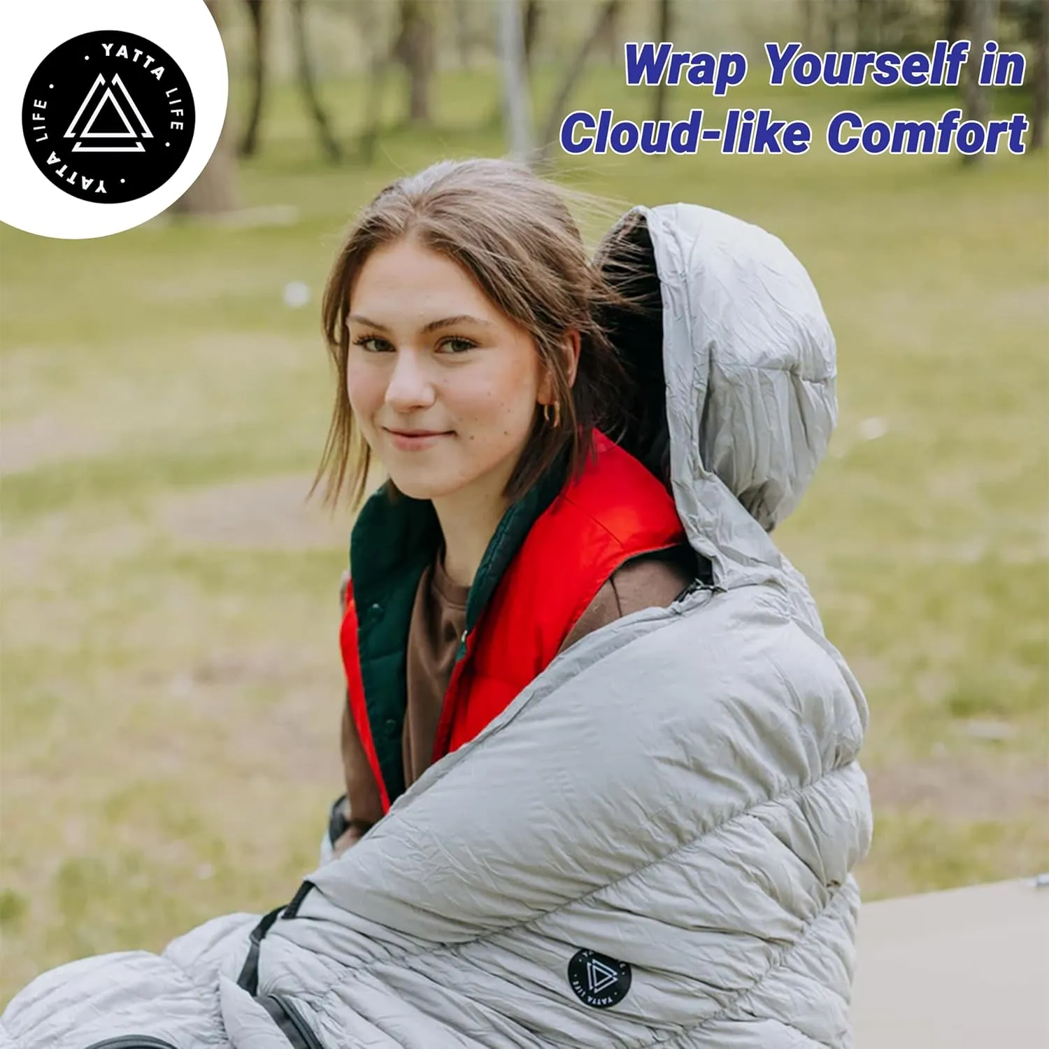 0℃ to -17℃ Goose Down Mummy Sleeping Bag for Adults&Kids | 3-4 Seasons Warm Cold Weather Lightweight, Waterproof with Compression Sack | Indoor & Outdoor, Camping, Backpacking, Camp Bedding, Hiking
