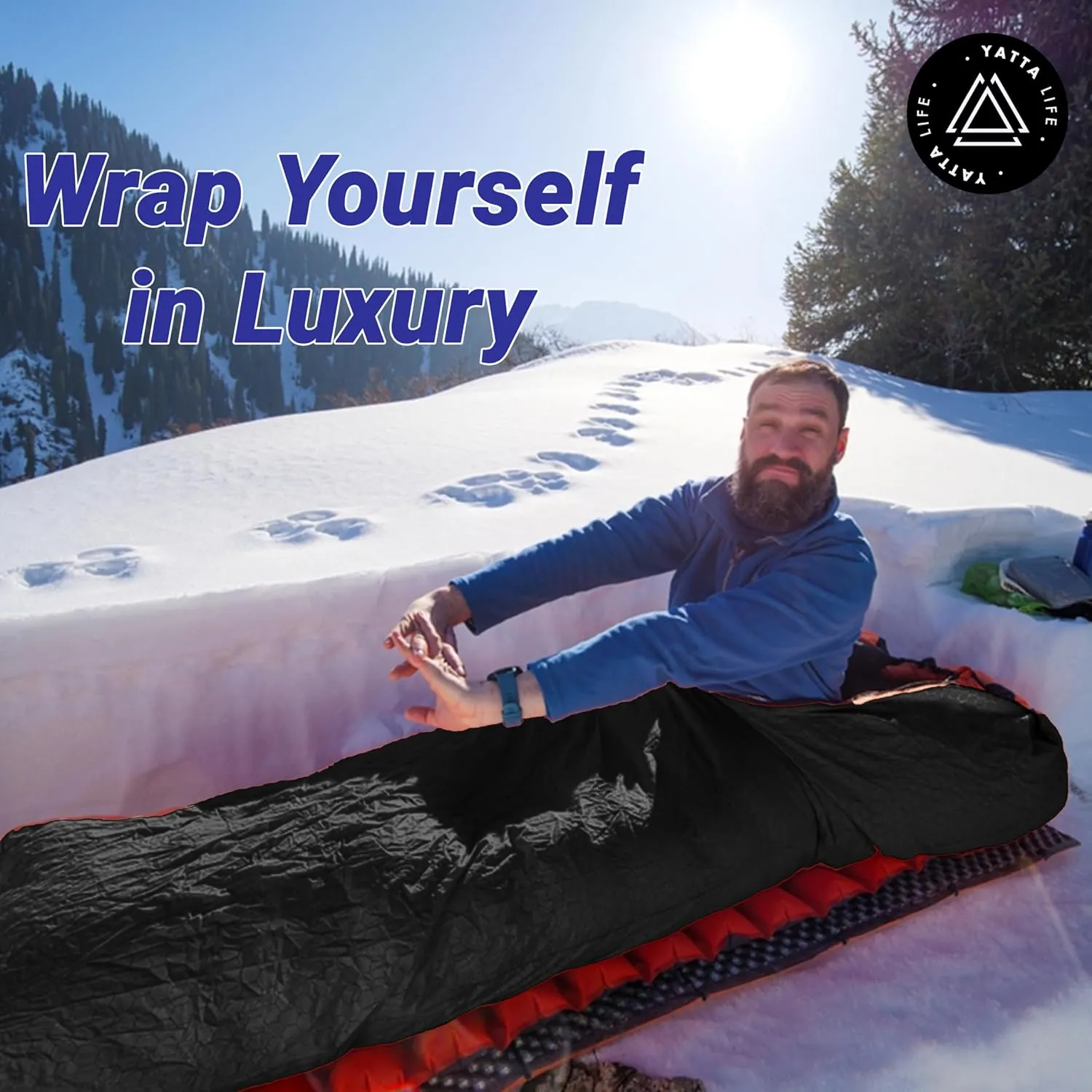 0℃ to -17℃ Goose Down Mummy Sleeping Bag for Adults&Kids | 3-4 Seasons Warm Cold Weather Lightweight, Waterproof with Compression Sack | Indoor & Outdoor, Camping, Backpacking, Camp Bedding, Hiking