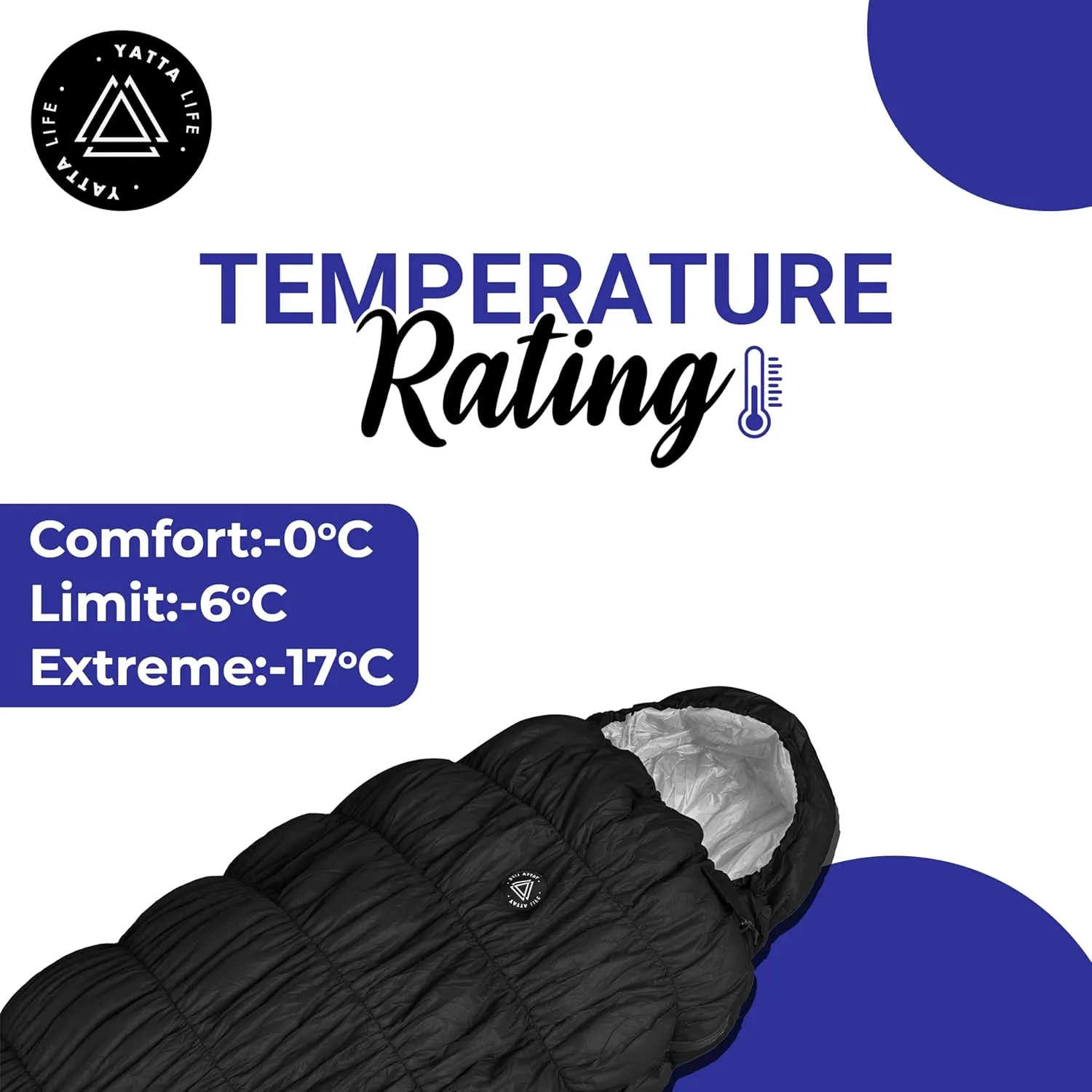 0℃ to -17℃ Goose Down Mummy Sleeping Bag for Adults&Kids | 3-4 Seasons Warm Cold Weather Lightweight, Waterproof with Compression Sack | Indoor & Outdoor, Camping, Backpacking, Camp Bedding, Hiking