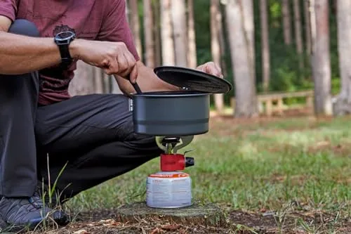 1-Burner Backpacking Stove, Portable Lightweight Camp Stove