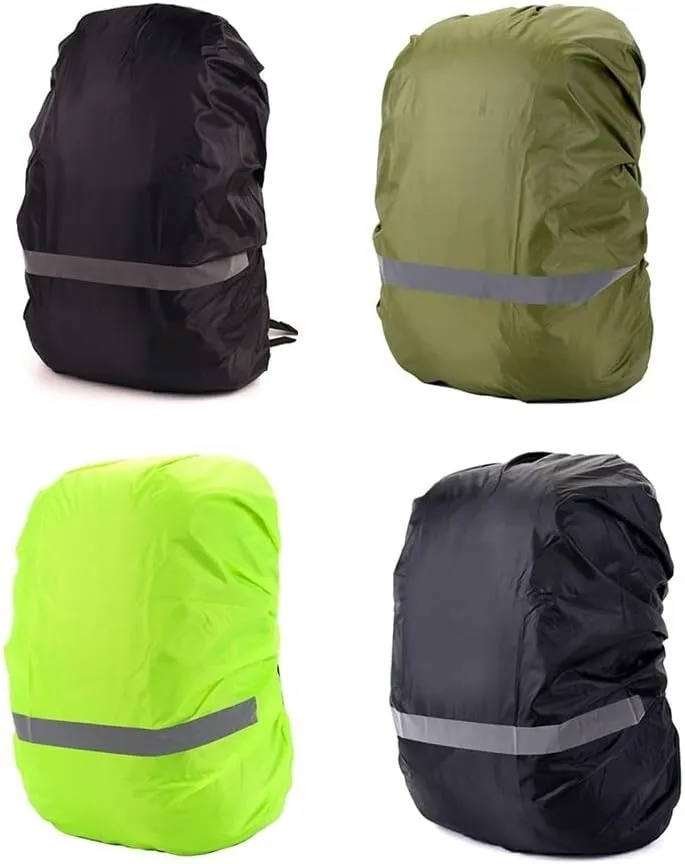 10-70L Backpack Rain Cover Outdoor Travel Hiking Climbing Bag Cover Foldable Waterproof with Safety Reflective Strip Raincover