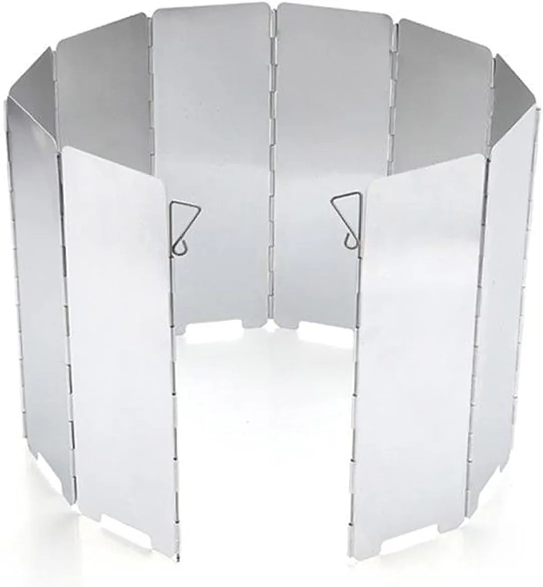 10 Plates Windshield Outdoor Camping Cooker Stove Head Folding Gas Wind Screen Aluminum Alloy Accessories