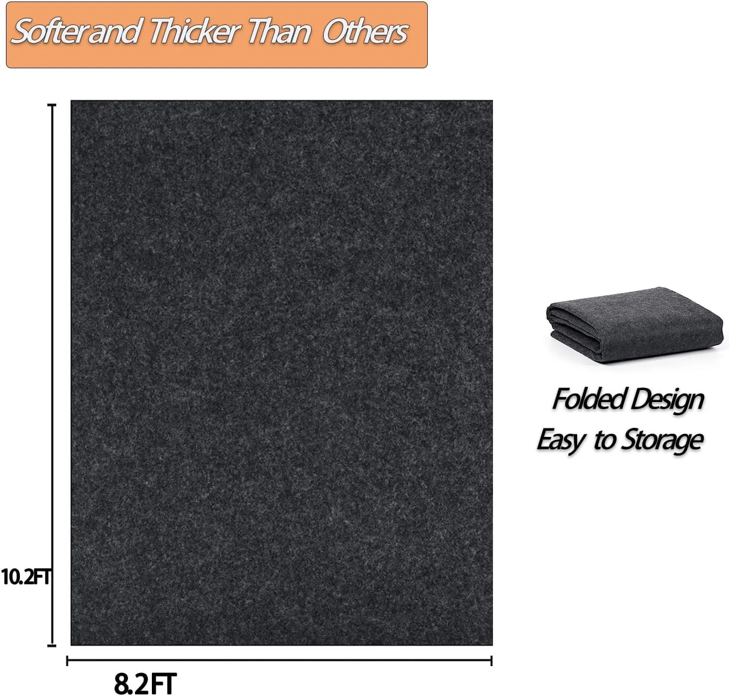 10.2 * 8.2 FT Outdoor Storage Shed Mat, Waterproof Storage Shed Flooring Mat, Anti-Slip Patio Furniture Floor Scratch Prevention Mat, Dustproof Outdoor Carport Mat