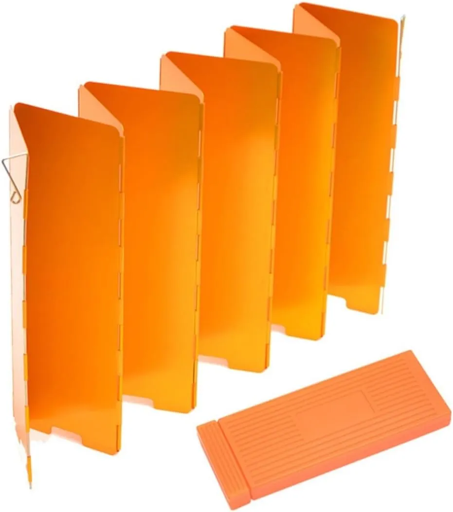 10pcs Outdoor Windscreen Burner Windshield Cooker Stove Windscreen Camping Cooking Stove Camp
