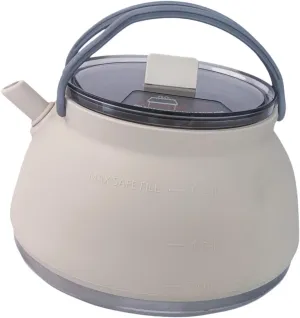 1.5L Portable Kettle for Camping and Travel, Silicone and Stainless Steel Cookware for Outdoor Use