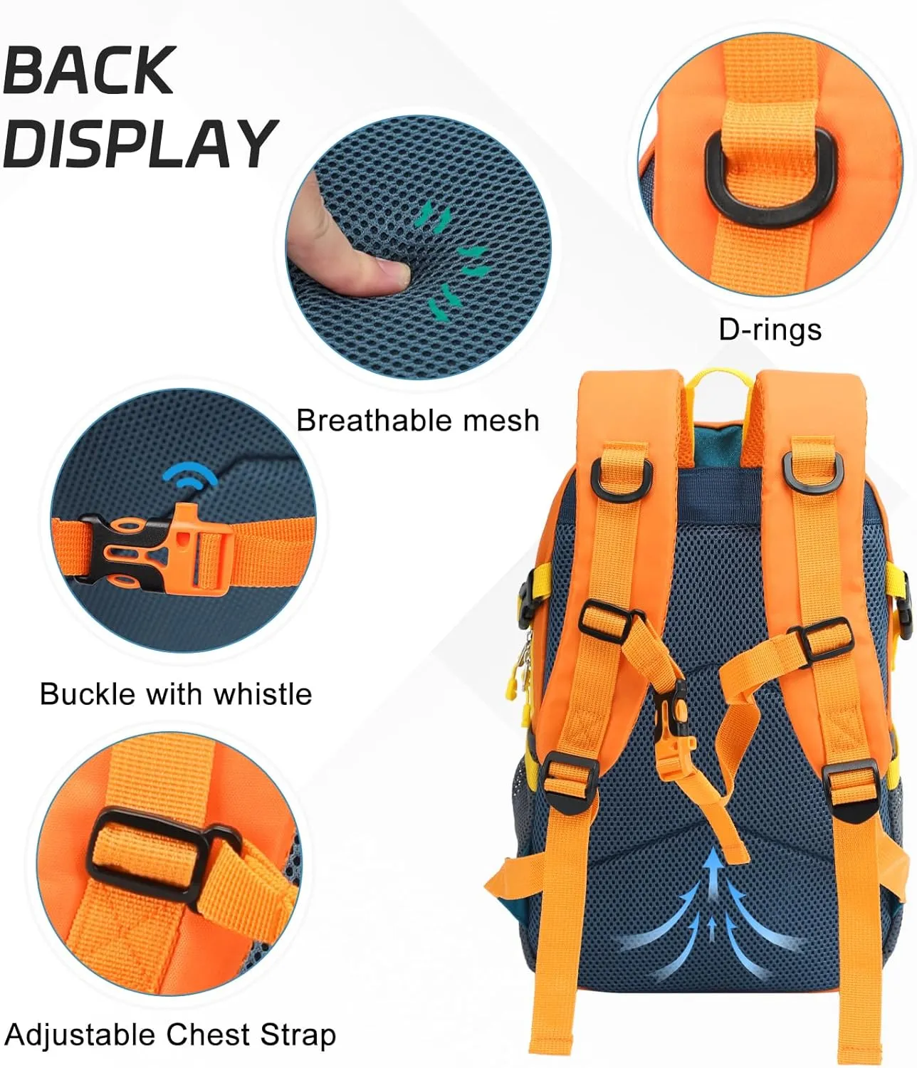 15L Small Hiking Backpack Lightweight Travel Backpacks Waterproof Hiking Daypack with Back Support for Women Men Urban Travel