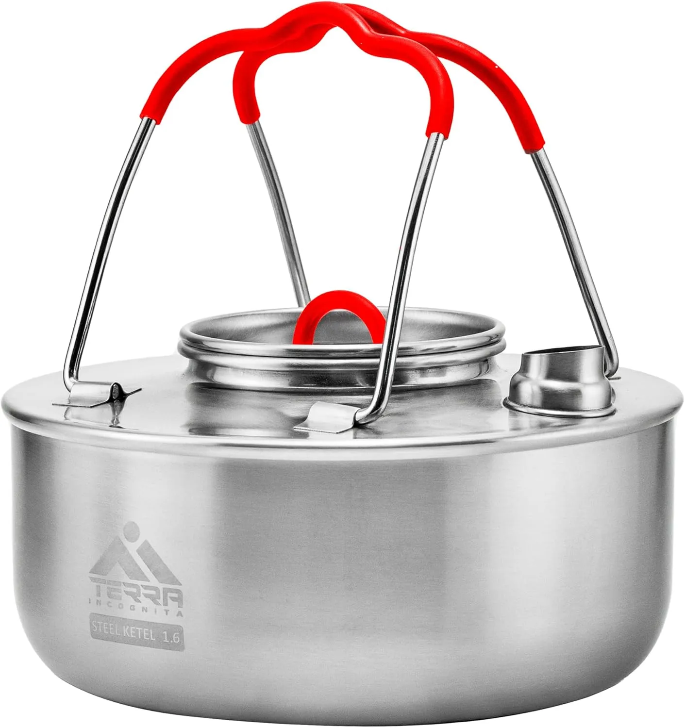 1.6L Stainless Steel Camping Kettle | Versatile for Camping, Hiking, and Everyday Use | Teapot for Backpacking and Alpine Adventures