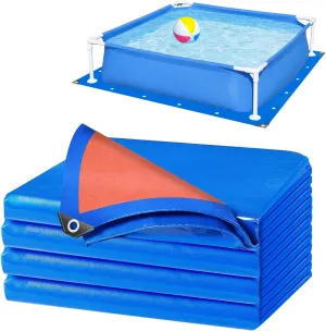 18 Ft Pool Liner Pad for Above Ground Pools, Thickened Pool Mat Tarp for Under Pool, Dual-Color Pool Ground Pad Cloth Floor Mat for Pool Bottom, Puncture Protection & Extend Liner Life