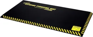 18” x 36” Black 1” Thick | Anti Fatigue Mats for Standing | Industrial Antifatigue Mat with Safety Stripes | Anti Fatigue Mat for Work & Workplace