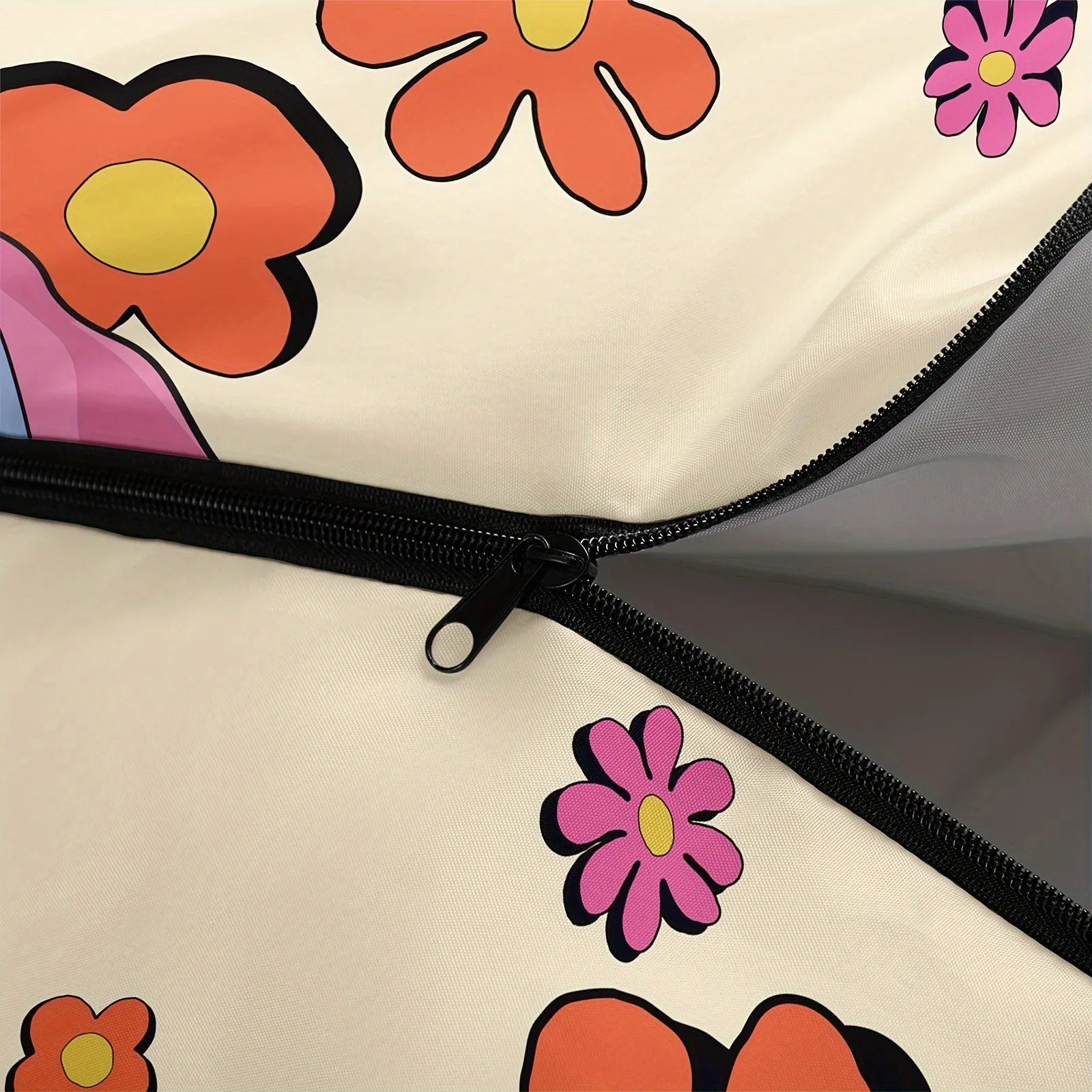 1Pc Mushroom Camping Sleeping Bag, Portable Waterproof Pink Flower Wild Fungus Sleeping Bag For All Seasons, Lightweight Warm Quilt Sleeping Bag With Compression Sack Suitable For Outdoor Hiking, Camping And Mountaineering