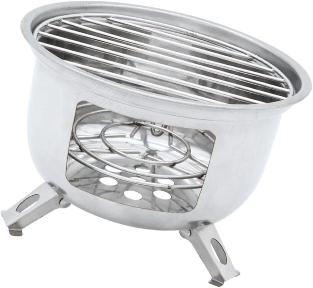 1Set Portable Camping Grill Bbq Stove for Outdoor Cooking Lightweight Design for Camping Picnics and Backyard Gatherings Durable and Resistant
