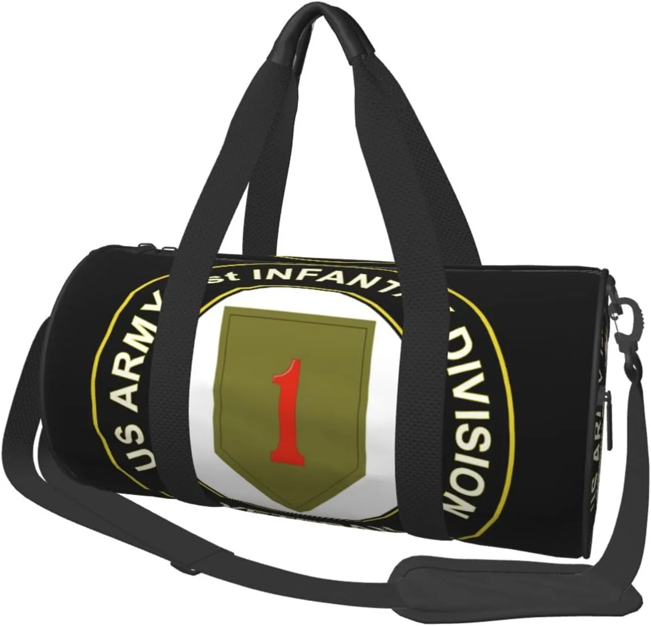 1st Infantry Division Gym Duffel Bag Adult Workout Bag Lightweight Carryon Gymbag Sport Duffel Bag For Man Women