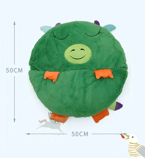 2-in-1 Foldable Kids' Sleeping Bag - Friendly Dragon (3  years)