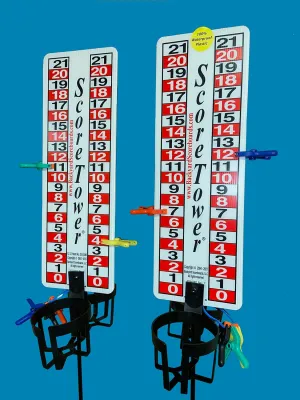 2-Pak - Scoreboard & Drinkholder for Cornhole, Horseshoes, 2-Pack