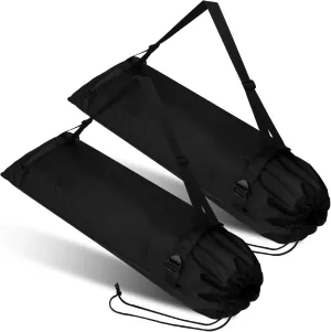 2 Pieces Camp Chair Replacement Bag Folding Foldable Chair Purse Camp Replacement Outdoor Tent Bag for Storage Carrying with Shoulder Strap, 47.2 Inches(Black)