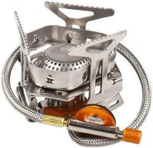 2023 1 x Metal Mini Camping Folding Gas Stove Mini Outdoor Cooking Burner