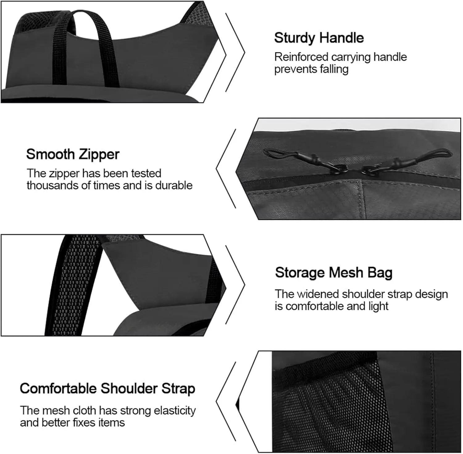 20L Foldable Backpack,Waterproof Packable Ultra Lightweight Hiking Backpack,For Men Women Travel Camping Outdoor Backpack-Black