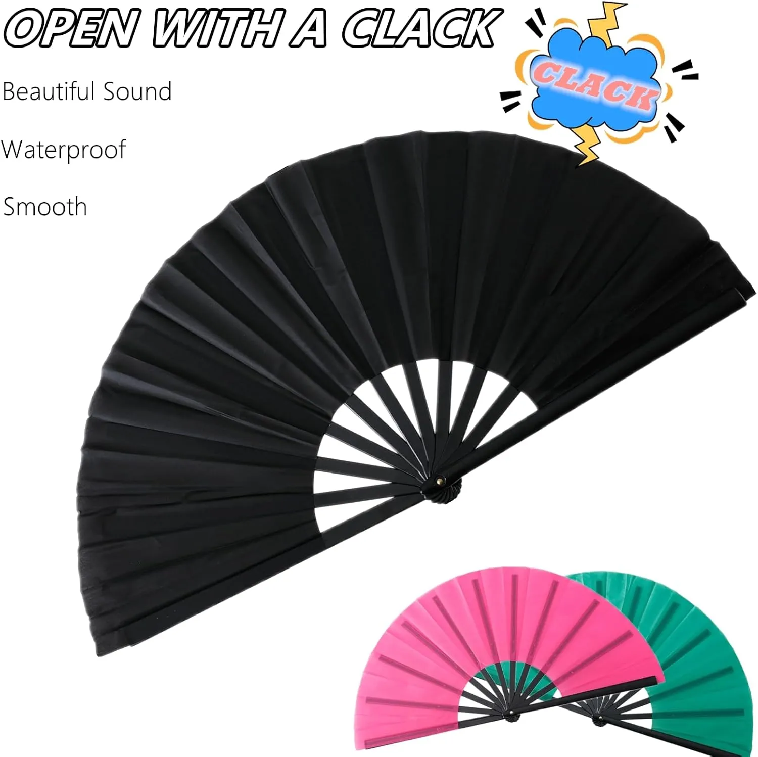 2/4/8/12/20pcs Folding Clack Hand Fans for Line Dancing Tai Chi, Handheld Fan for women foldable,Boots On The Ground Fan