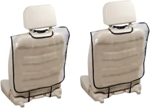 2Pcs Transparent Car Seat Back Protector Pads Kick Mat for Easy to Install Fit for All Car Seats Keep Your Vehicle Clean and Tidy