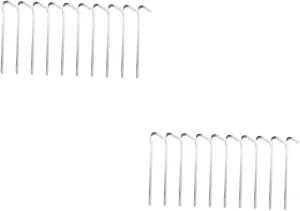 2sets Tent Pegs Camping Safety Stakes Aluminum Alloy Tent Nails 8-Pack for Canopy Windproof Durable 12pcs*2
