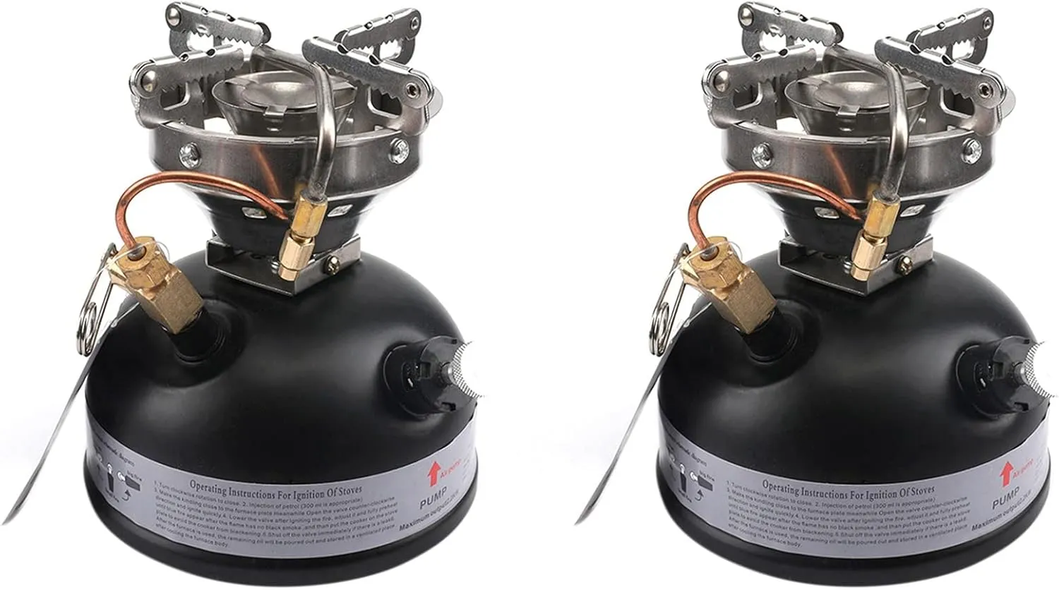 2X Gasoline Stove Portable Stove Mini Liquid Alcohol Camping Picnic Petrol Oil Stove