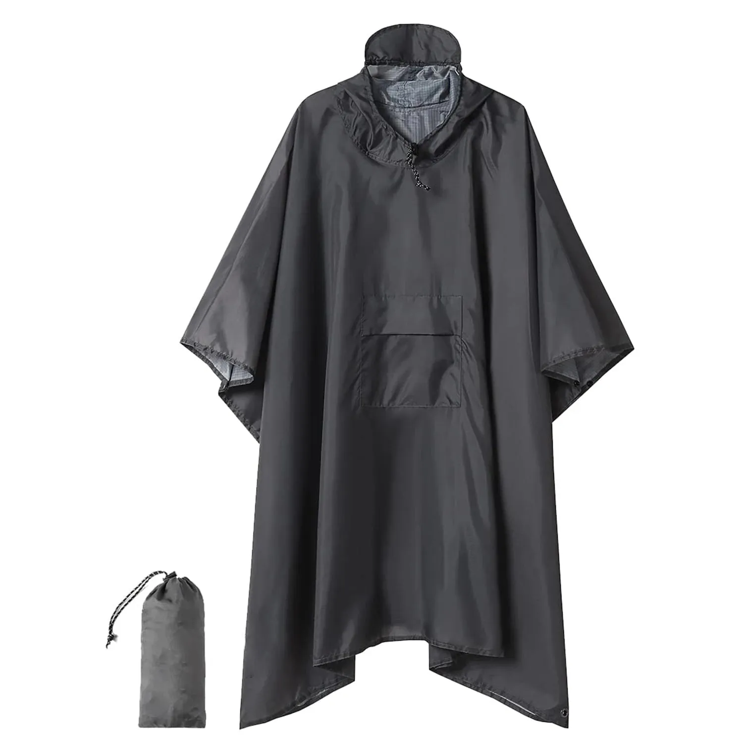 3-in-1 Outdoor Military Waterproof Raincoat - Multi-Use Ripstop Hooded Camouflage Rain Poncho