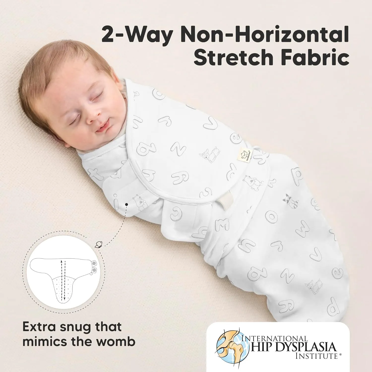 3-Pack Organic Baby Swaddle Sleep Sacks - Swaddles for Newborns, Infant 0-3 Months, Baby Girls, Boys, Soft & Snug Newborn Sleep Sack, Nursery Swaddling Blankets (ABC Land Cloud)