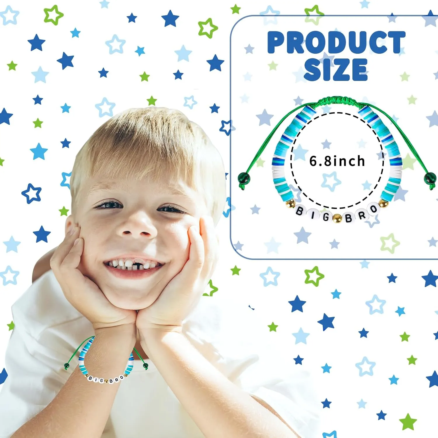 3 Pcs Big Brother Gifts for Boy 12 oz Blue Big Brother Cup Insulated Acrylic Tumbler with Lid and Straw Big Bro Mini Canvas Tote Bag Big Brother Bracelet for Littler Boy