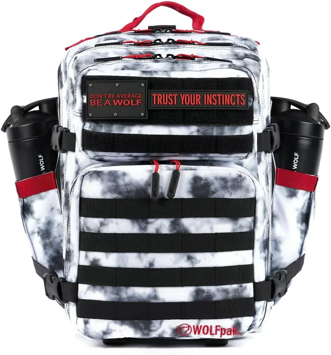 35L Backpack Meal Prep Management (Timber Wolf Savage Red) Lunch Box, Cooler, Travel, Insulated Bag, Travel Daypack WOLFpak