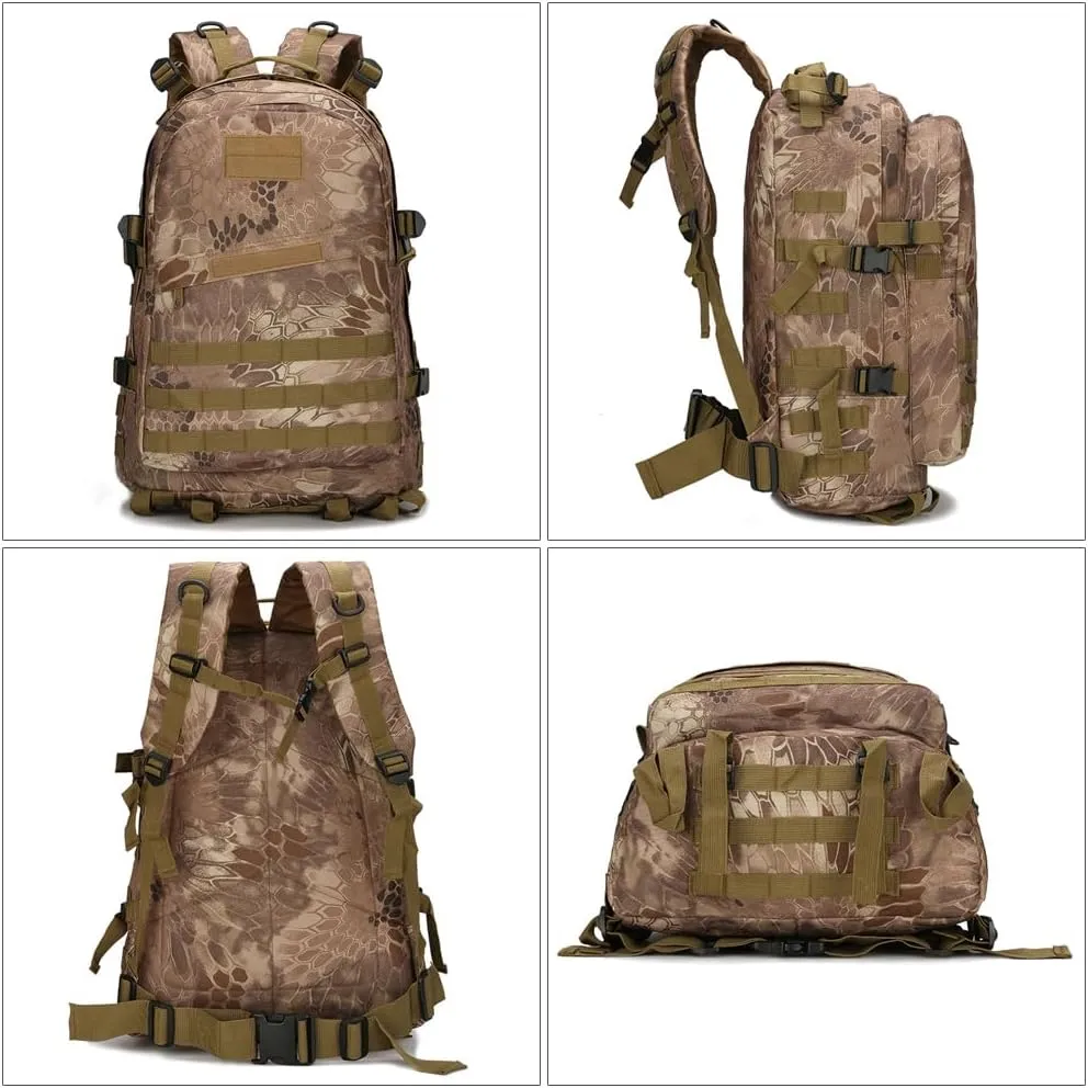 36-55L Military MOLLE Backpack for Men and Women Rucksack Tactical Assault Pack Bag for Hunting Camping Trekking (CP)