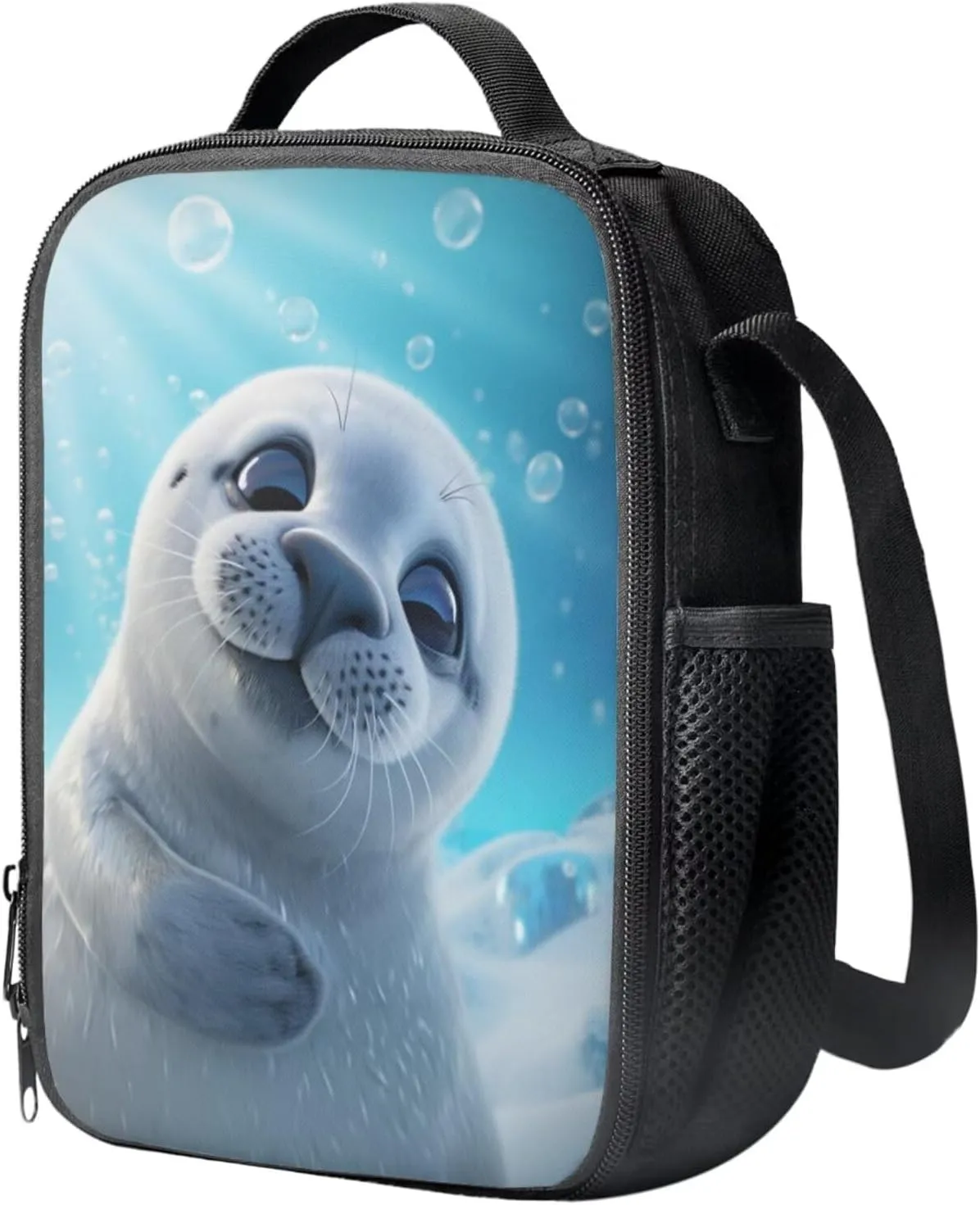 3D Otter Kids Backpack Boys Elementary School Students Preschool Backpack with Lunch Box Pencil Case Organizer Suitable for Traveling Hiking Camping Picnic