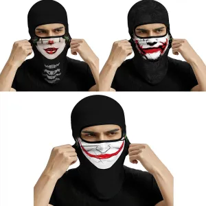 3PCS Balaclava Full Face Mask Ski Mask UV Protection Cover Motorcycle Full Face Mask for Men Women Outdoor Sports