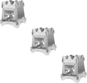 3Pcs Folding Wood Burning Stove Outdoor Foldable Accessories Hiking Charcoal