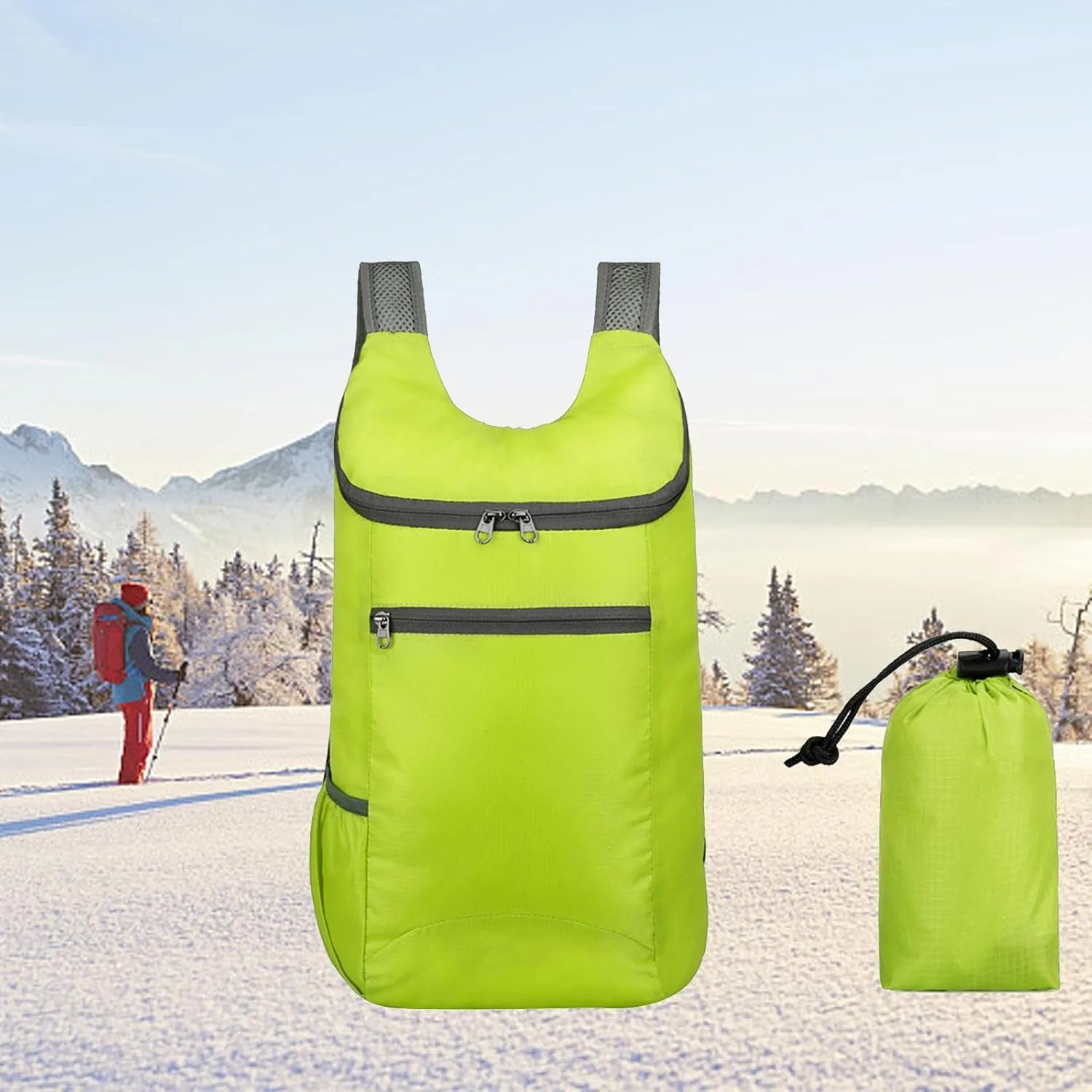 3X Outdoor Backpack for Adventure Seekers - Portable Daypack for Hikers and Campers Green