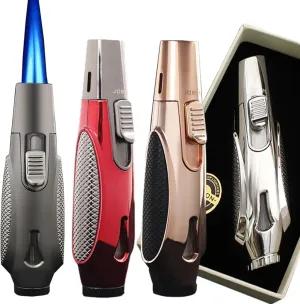 4 Pack of Torch Lighter, Windproof doubleJet Flame, Butane Gas Refillable, Long Blow Torch Lighters for Candle, Stove, Creme Brulee, Kitchen (Gas NOT Included) (Color : 4pcs)