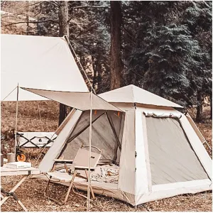 4-Person Camping Tent, Waterproof, Insect-Proof, Windproof, Easy Setup, Lightweight for Hiking, Backpacking Travel