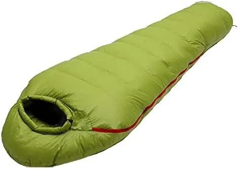 4 Seasons Camping Goose Down Sleeping Bag, Mummy Down Sleeping Bag, Soft Touch, Compression Stuff Sack