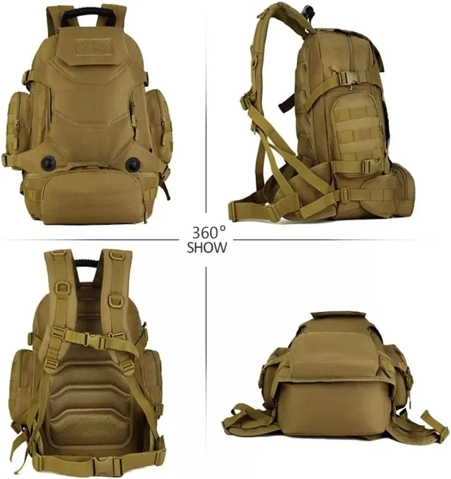 40L Backpack Three-in- Multifunctional Backpack Cycling Mountaineering Bag Travel Hiking Bag(E)