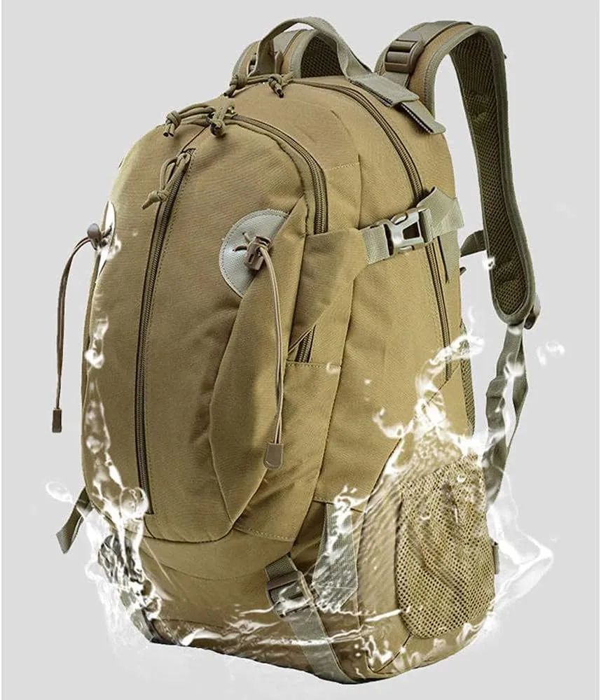 40L Camping Backpack Bag Hiking Climbing Rucksack Waterproof Trekking Camouflage Army Backpak Outdoor Daypack-Desert Camo
