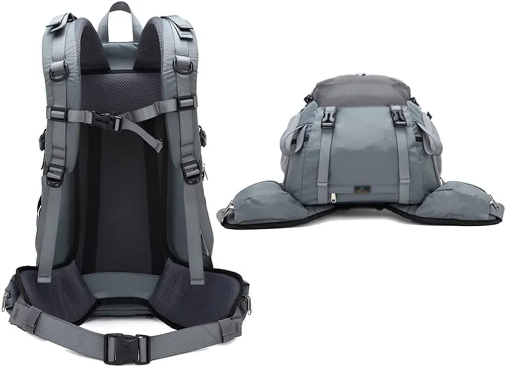 40L Hiking Backpack Outdoor Mountaineering Bag Large Capacity Travel Sports Backpack(C)