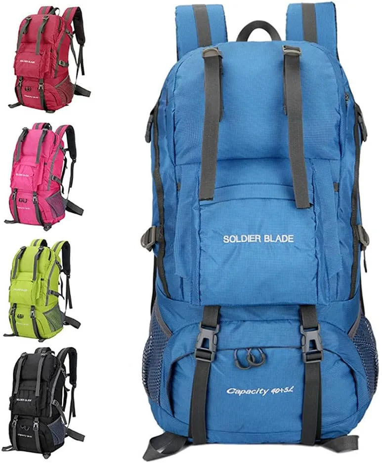 40L Hiking Backpack, Water Resistant Backpacking Camping Backpack for Women Men