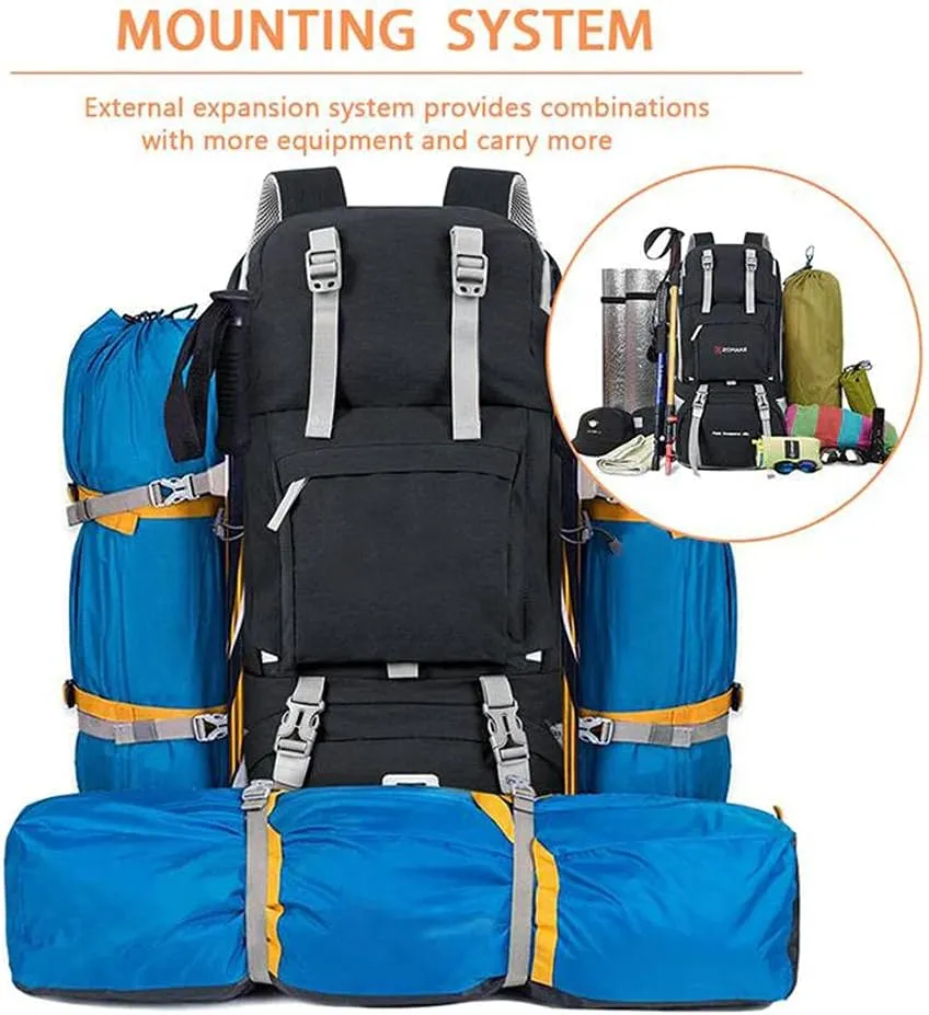 40L Hiking Backpack, Water Resistant Backpacking Camping Backpack for Women Men