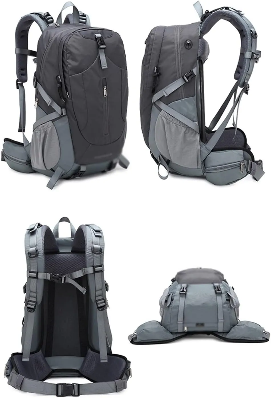 40L Mountaineering Backpack Multi Pocket Outdoor Camping Bag Travel Mountaineering Bag(C)