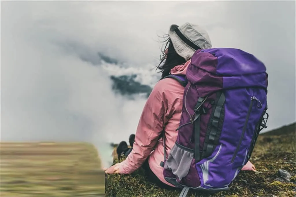 40L Outdoor Bag Hiking Sports Backpack Multi Pocket Travel Backpack Mountaineering Backpack(E)