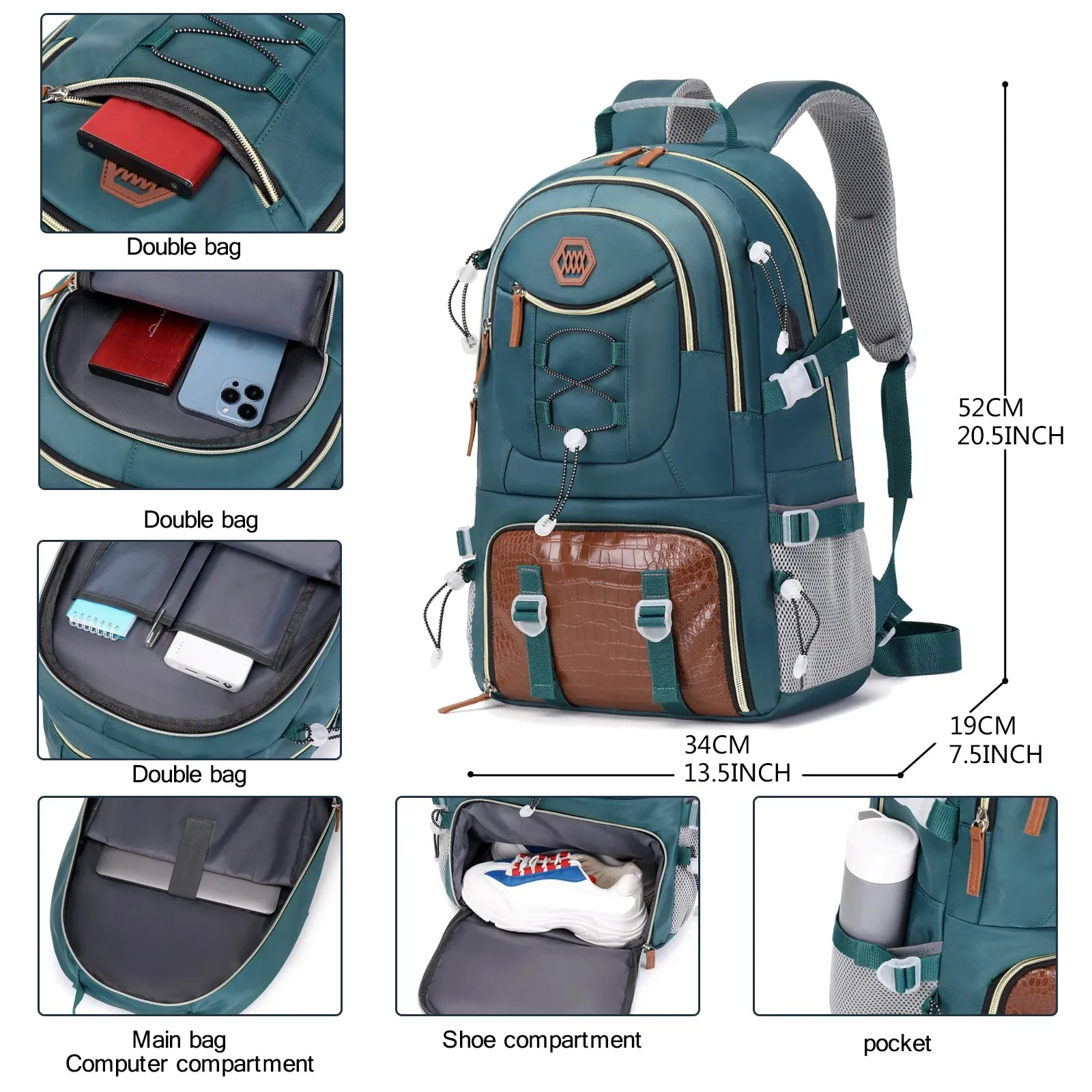 40L Waterproof Hiking Backpack - Outdoor Camping Travel Bag for Men and Women
