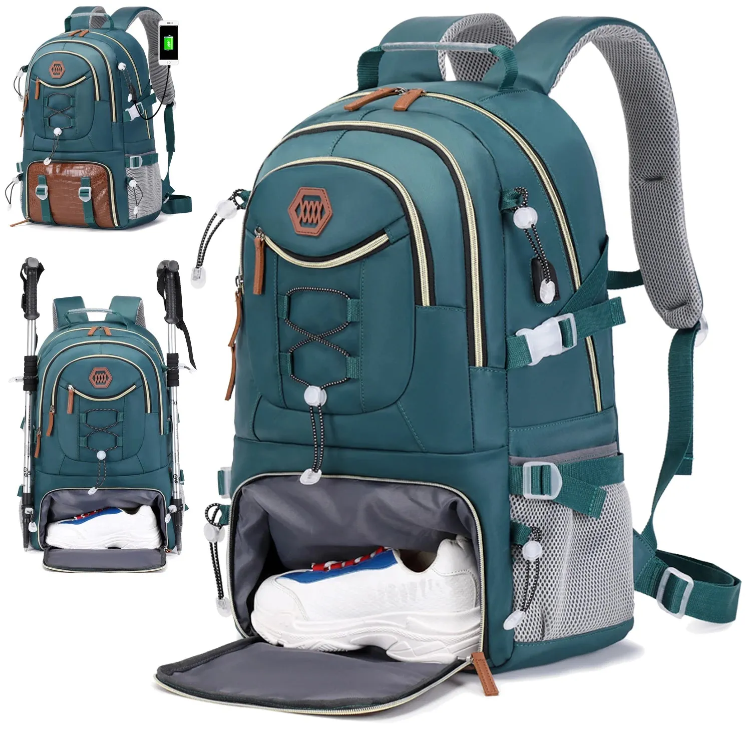 40L Waterproof Hiking Backpack - Outdoor Camping Travel Bag for Men and Women