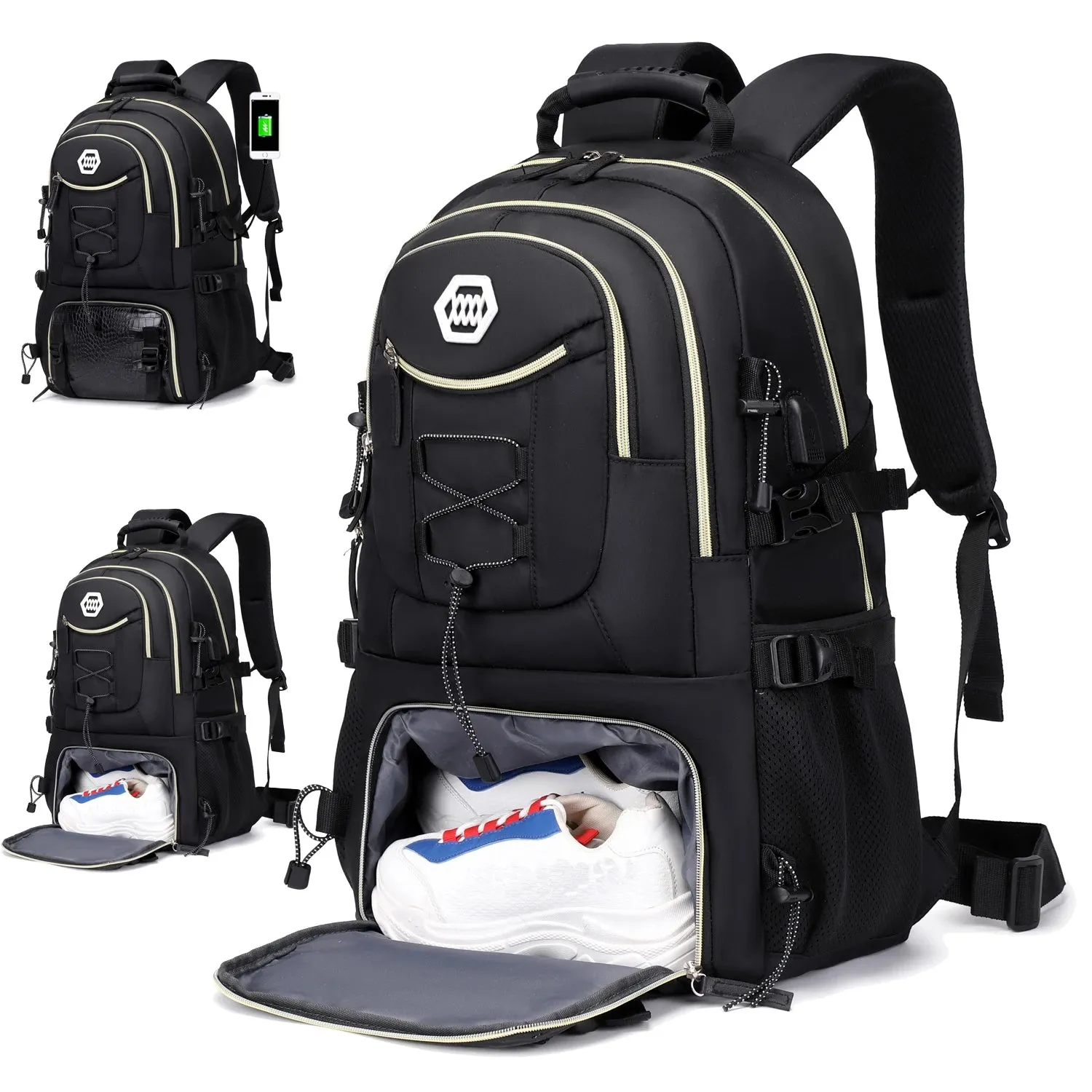 40L Waterproof Hiking Backpack - Outdoor Camping Travel Bag for Men and Women