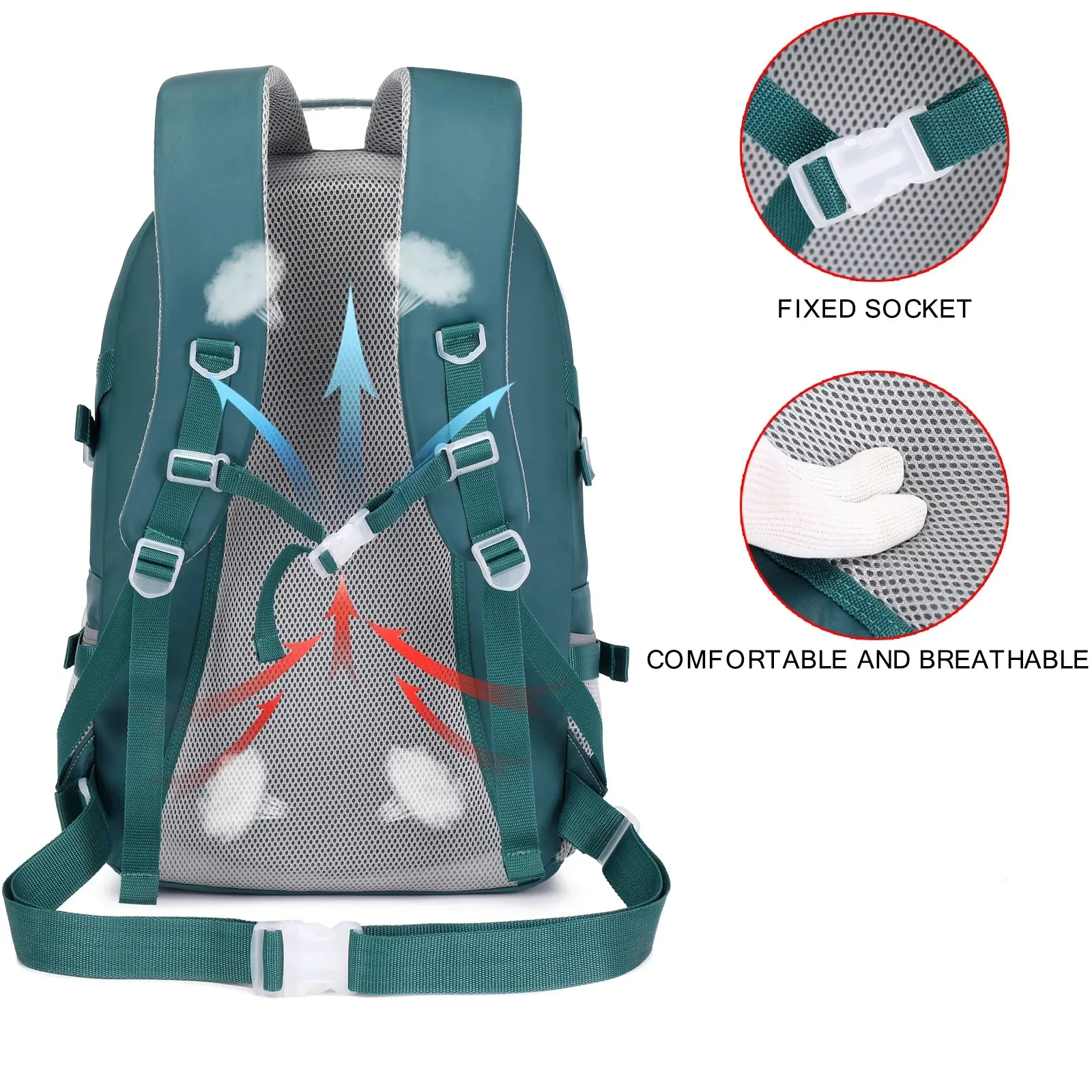 40L Waterproof Hiking Backpack - Outdoor Camping Travel Bag for Men and Women