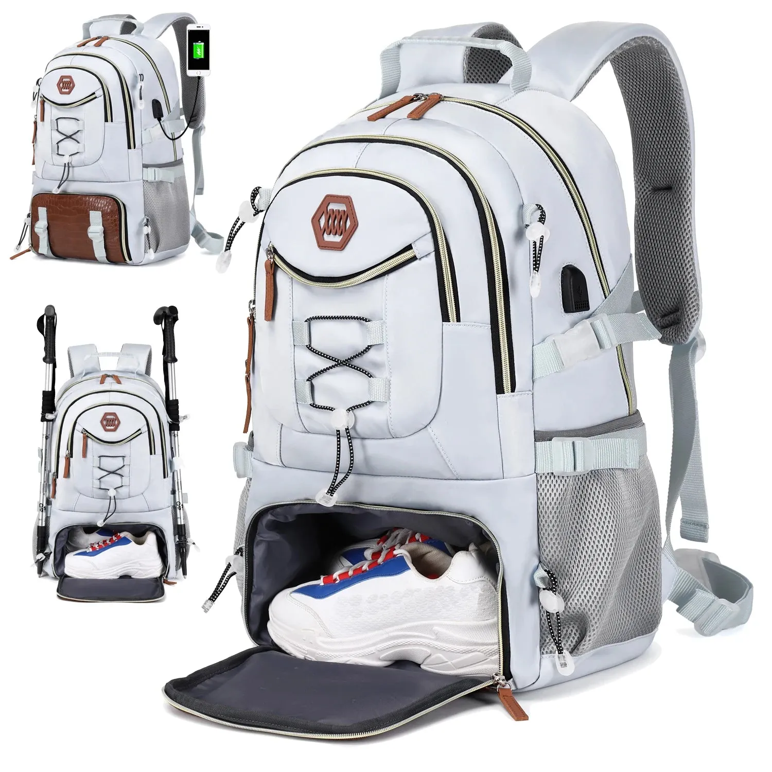 40L Waterproof Hiking Backpack - Outdoor Camping Travel Bag for Men and Women
