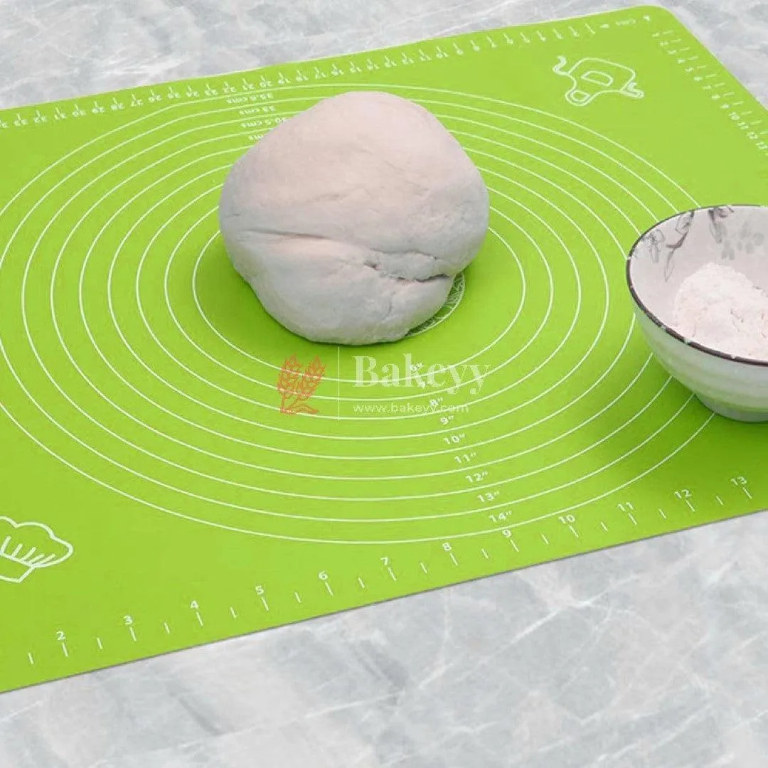 40x50 cm| Non-Stick Silicone Baking | Mat – Reusable Pastry Mat with Measurements for Dough Rolling & Kneading